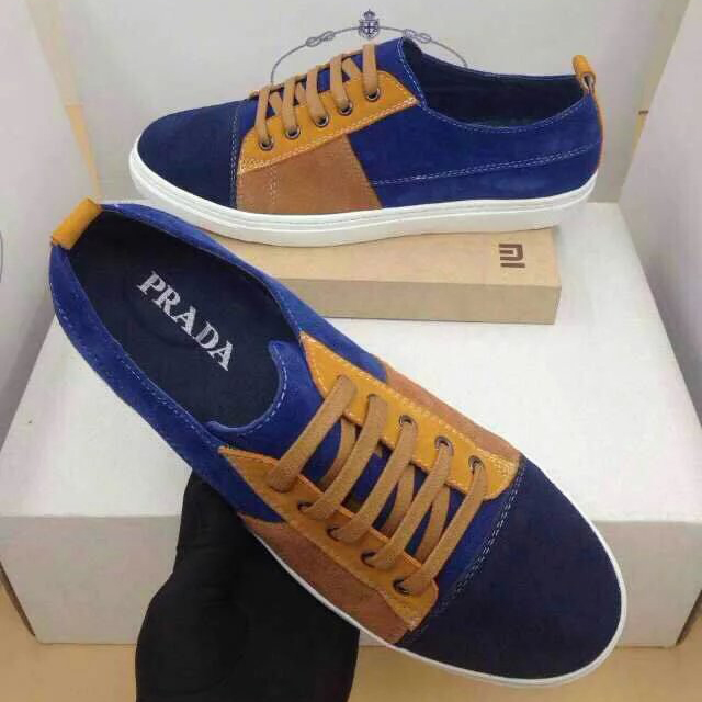 2015 Prada men Nubuck casual shoes