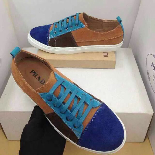 2015 Prada men Nubuck casual shoes