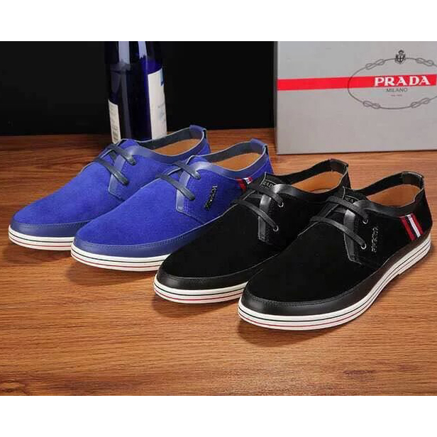 2015 Prada men Nubuck casual shoes