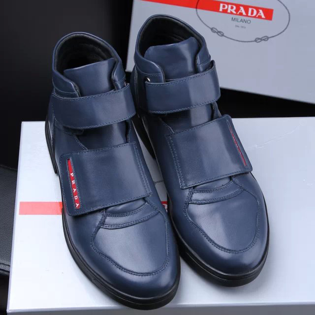 2015 Prada men Warm high-top boots