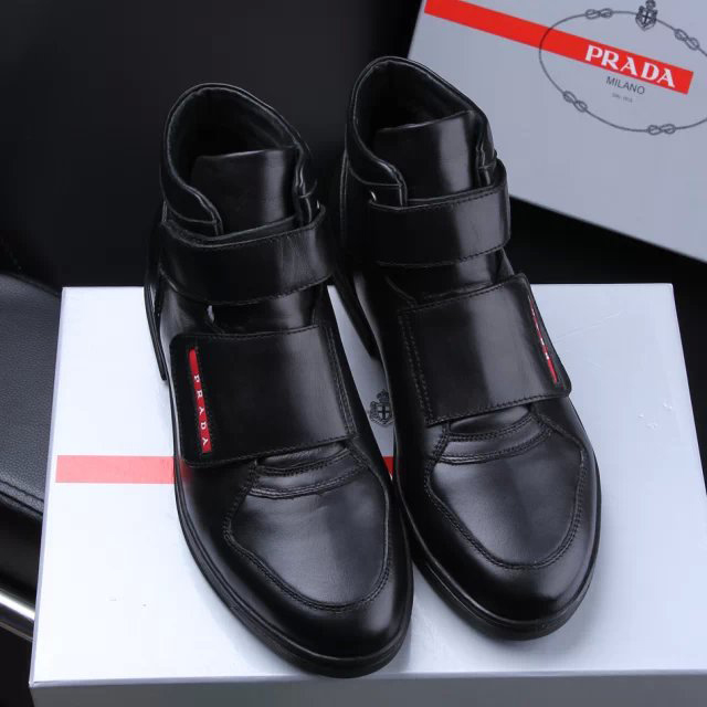 2015 Prada men Warm high-top boots