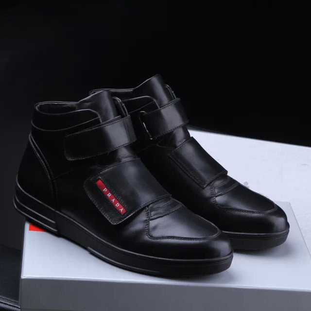 2015 Prada men Warm high-top boots