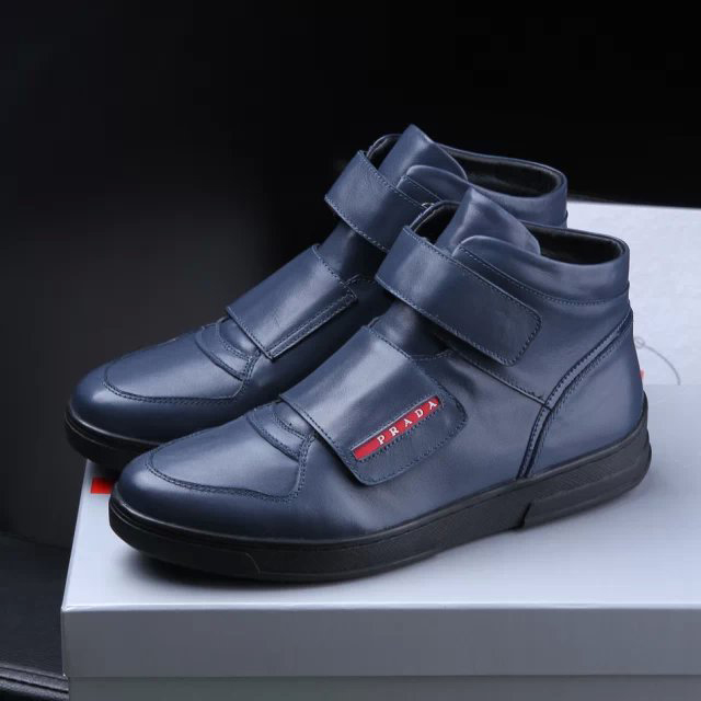 2015 Prada men Warm high-top boots