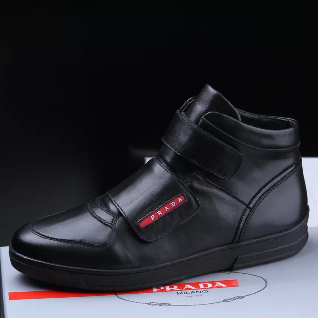 2015 Prada men Warm high-top boots