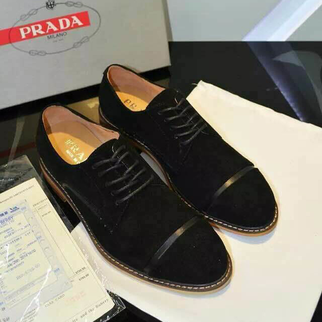 2015 Prada men nubuck casual shoes