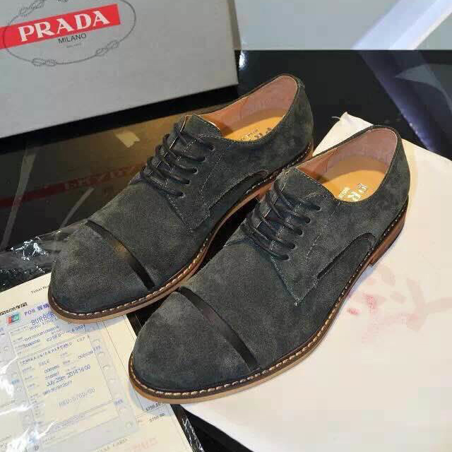 2015 Prada men nubuck casual shoes