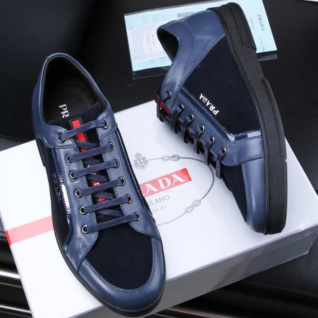 2015 Prada men nubuck casual shoes