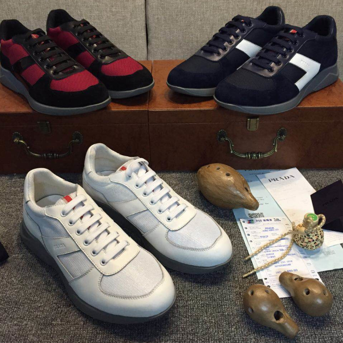 2015 Prada men sports casual shoes