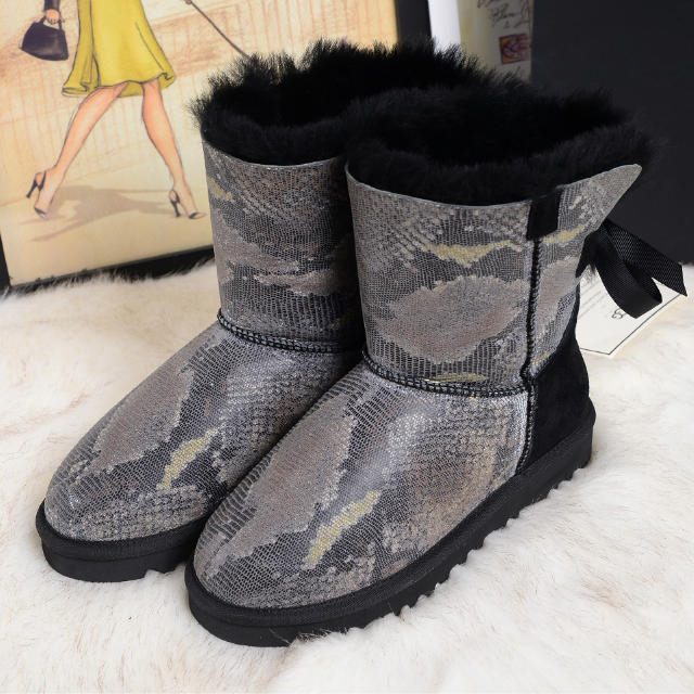 2015 UGG women Snakeskin pattern snow boots