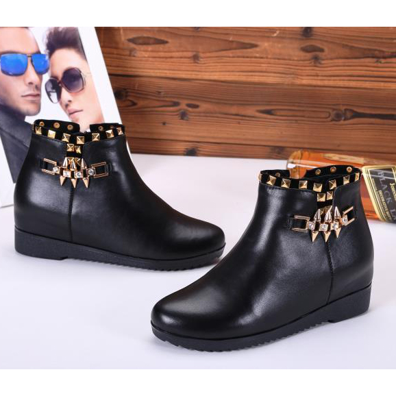 2015 Valentino women Rivet diamond boots