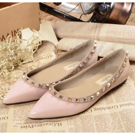 2015 Valentino women flats shoes with rivet