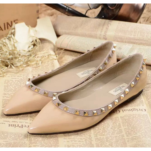 2015 Valentino women flats shoes with rivet