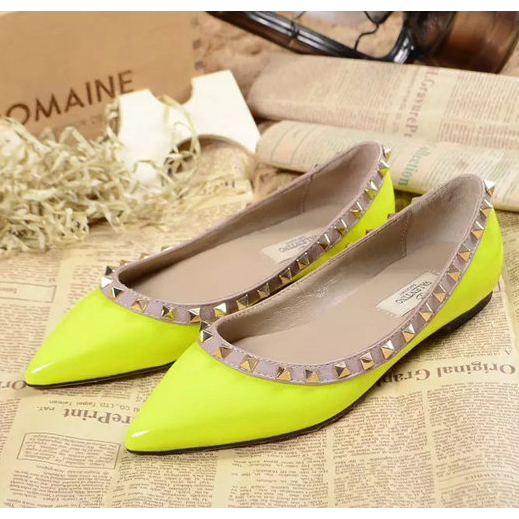 2015 Valentino women flats shoes with rivet