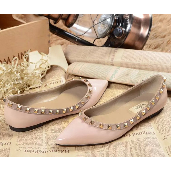 2015 Valentino women flats shoes with rivet