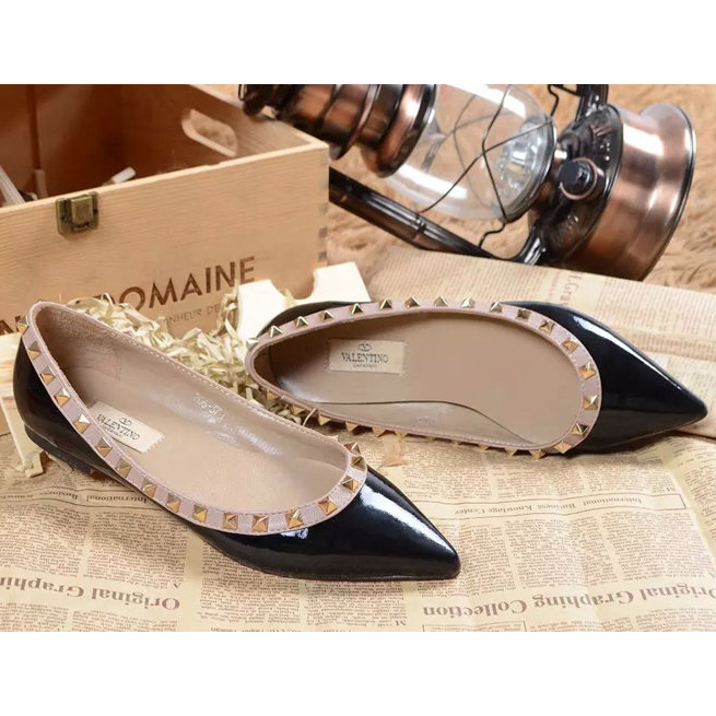 2015 Valentino women flats shoes with rivet