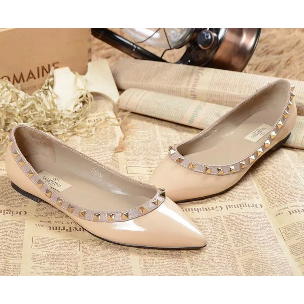 2015 Valentino women flats shoes with rivet