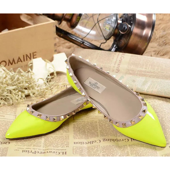 2015 Valentino women flats shoes with rivet