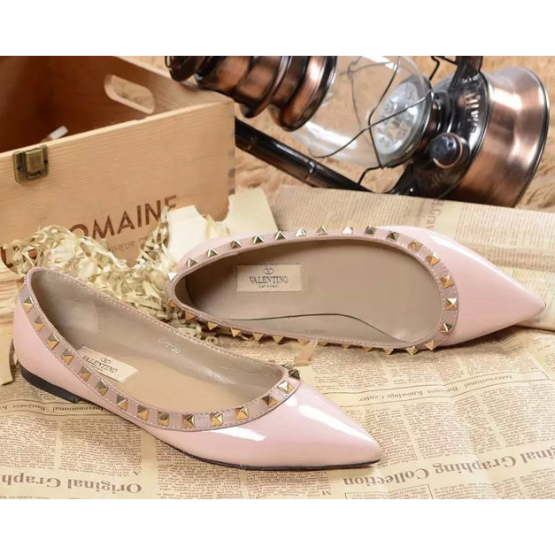 2015 Valentino women flats shoes with rivet