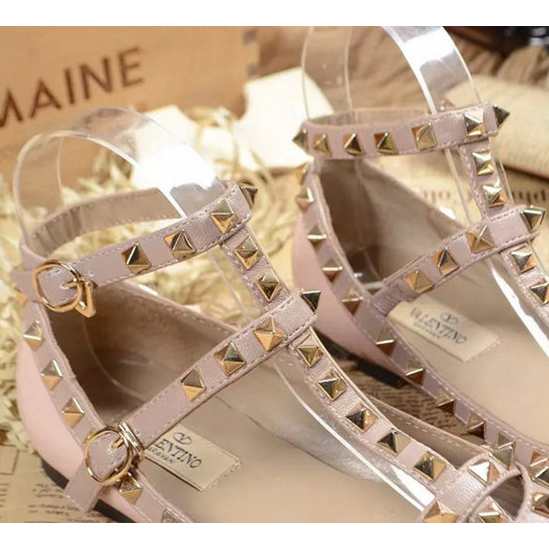 2015 Valentino women flats shoes with rivet