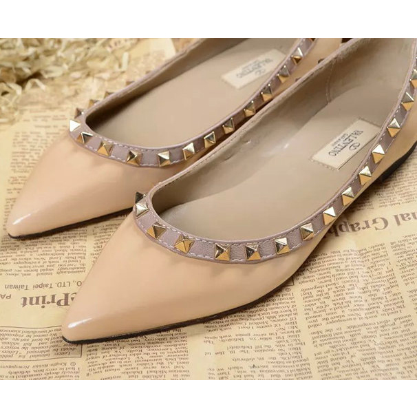 2015 Valentino women flats shoes with rivet