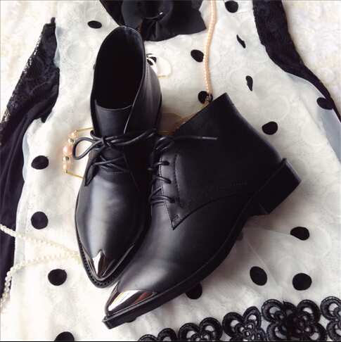 2015 Valentino women pointed straps boots