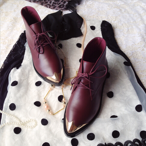 2015 Valentino women pointed straps boots