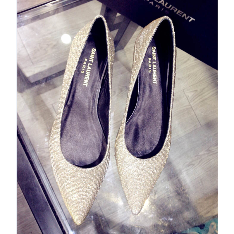 2015 Yves Saint Laurent women flats shoes