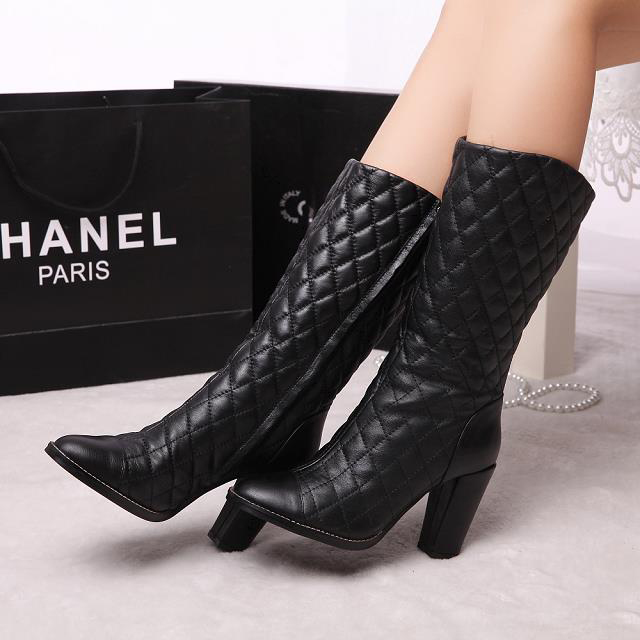 2015 chanel New Arrivals 12-inch heel Boots