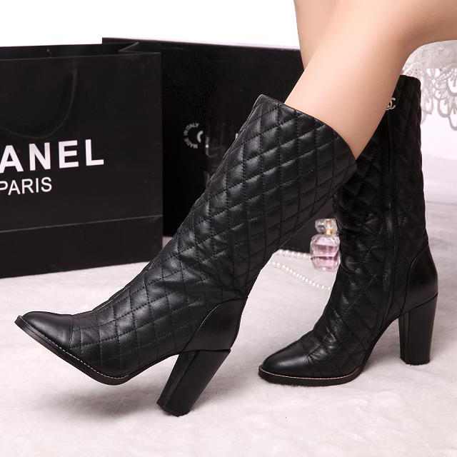 2015 chanel New Arrivals 12-inch heel Boots