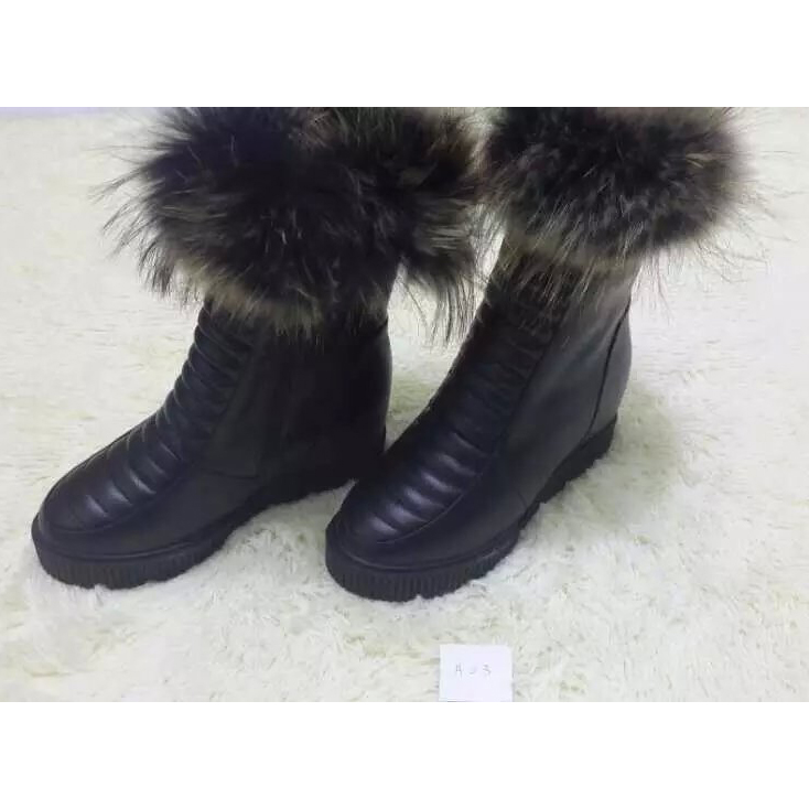 2015 chanel New Arrivals Fox fur boots