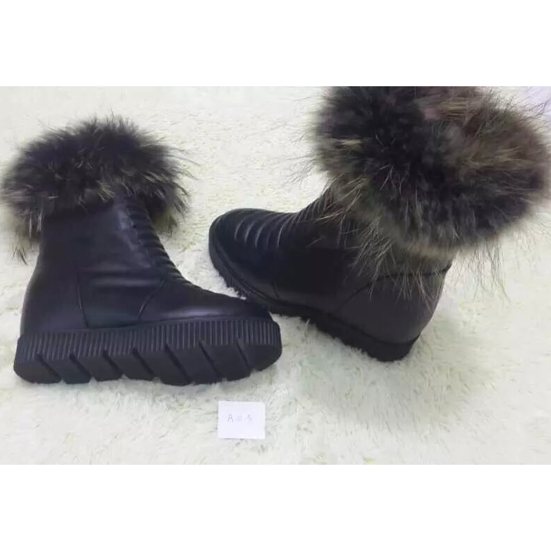 2015 chanel New Arrivals Fox fur boots