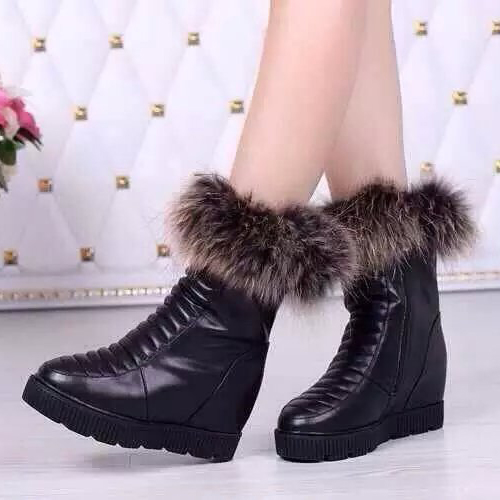 2015 chanel New Arrivals Fox fur boots