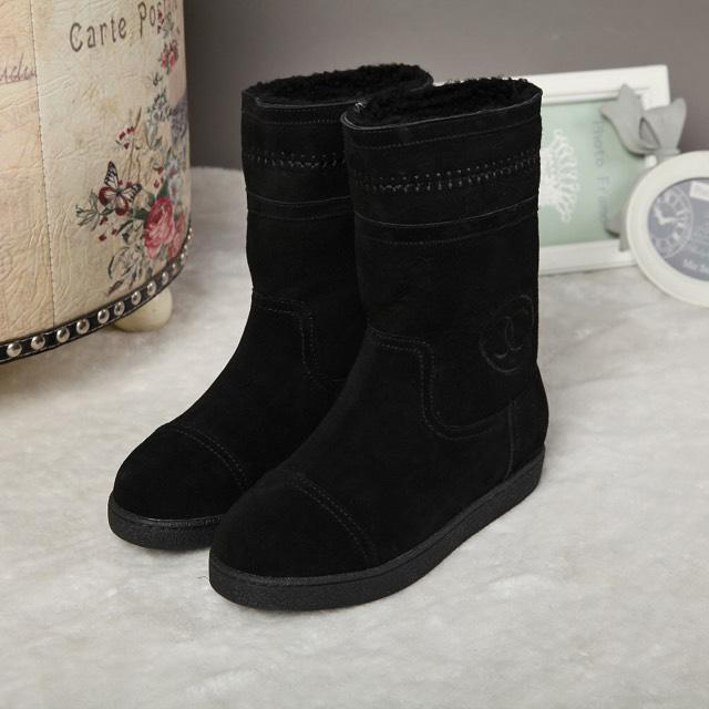 2015 chanel New Arrivals Lambs wool warm snow boots