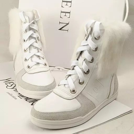 2015 chanel New Arrivals Rabbit fur boots