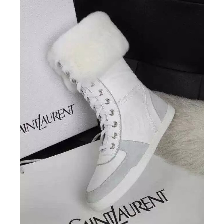 2015 chanel New Arrivals Rabbit fur boots