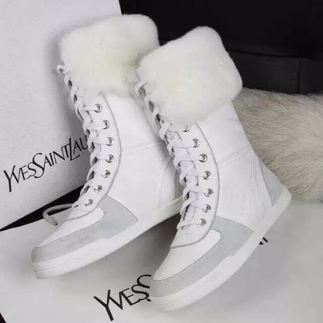 2015 chanel New Arrivals Rabbit fur boots