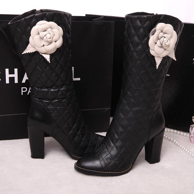 2015 chanel New Arrivals with camellia Boots