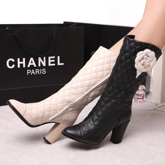 2015 chanel New Arrivals with camellia Boots