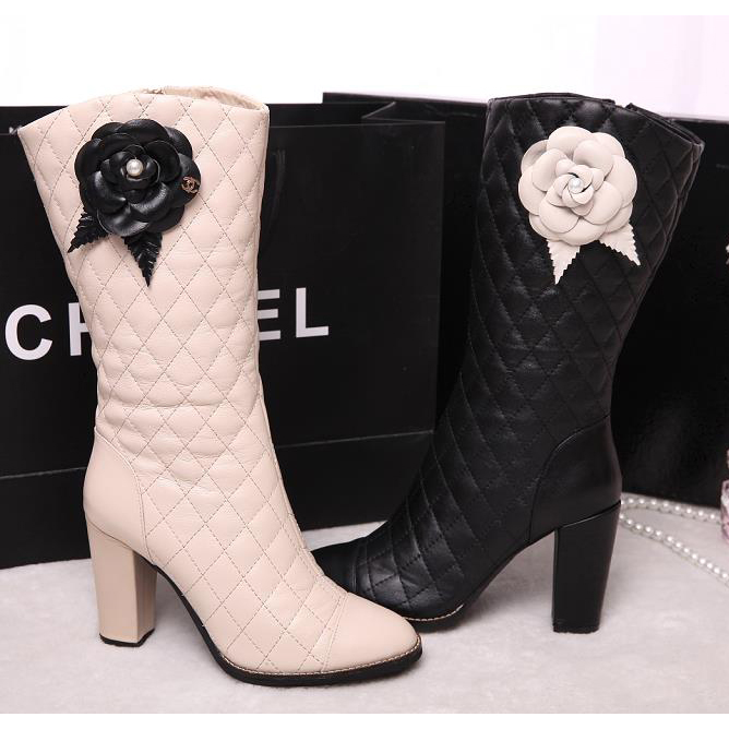 2015 chanel New Arrivals with camellia Boots