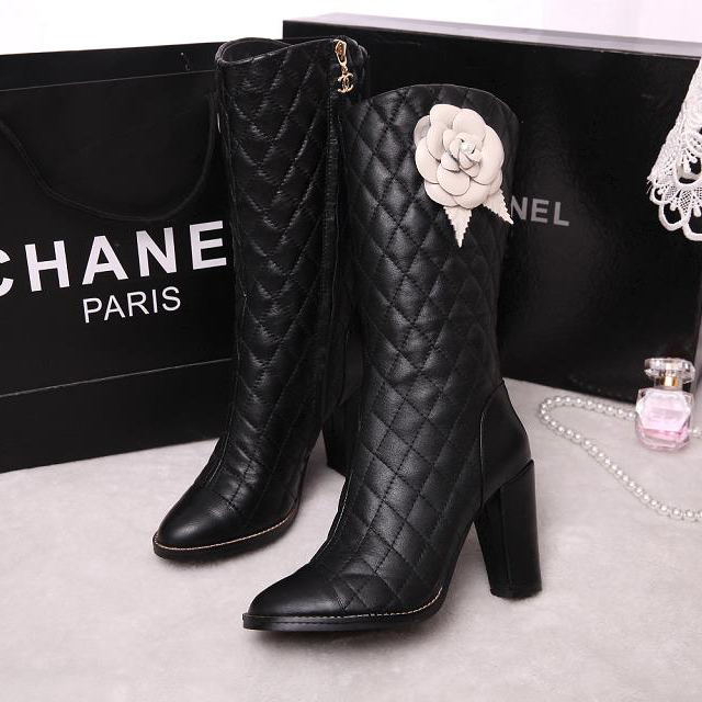 2015 chanel New Arrivals with camellia Boots