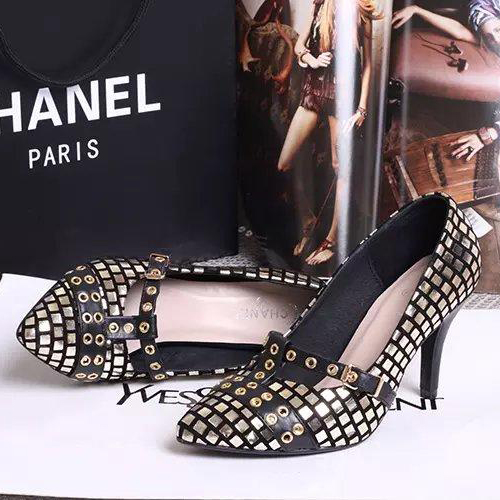 2015 chanel high-heeled shoes