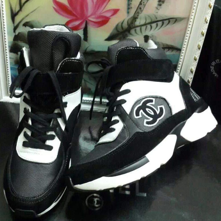 2015 chanel new spring high-top sneakers shoes