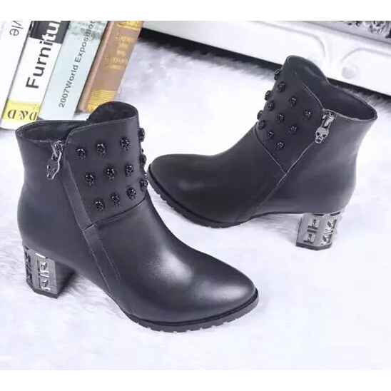 2015 chrome hearts Rivet boots