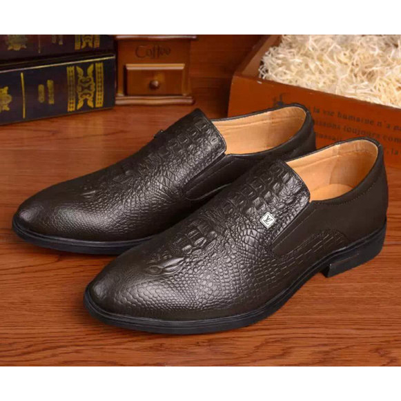 2015 louis vuitton men Crocodile business shoes