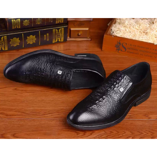 2015 louis vuitton men Crocodile business shoes