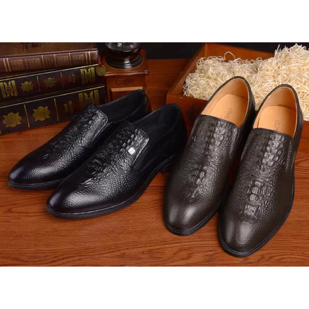 2015 louis vuitton men Crocodile business shoes