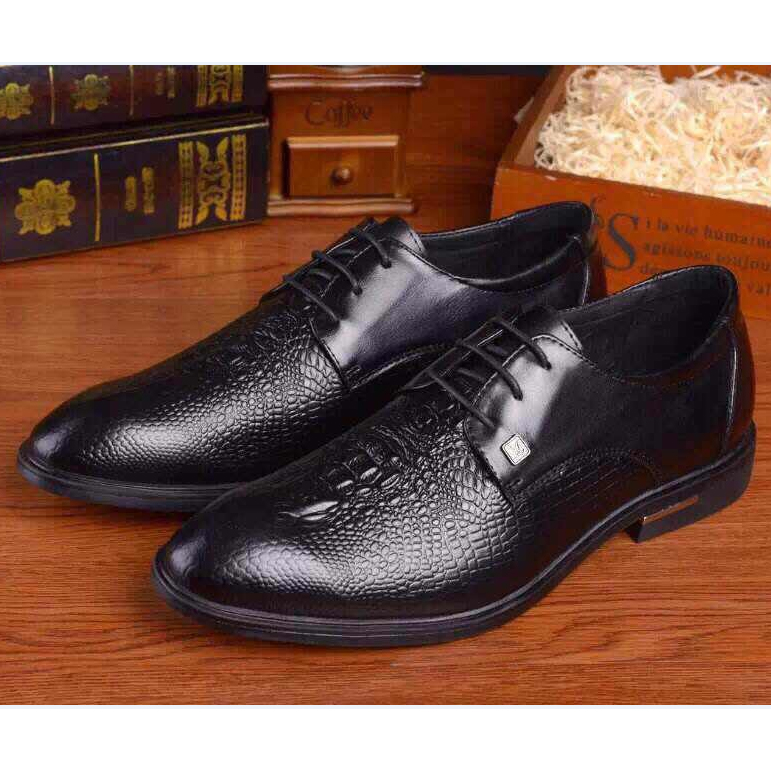 2015 louis vuitton men Crocodile leather shoes