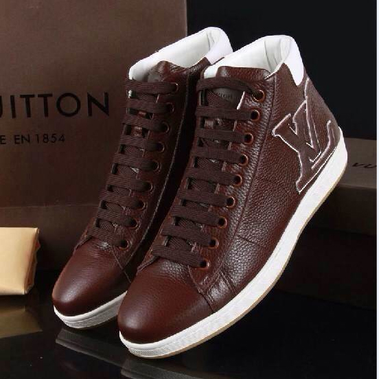 2015 louis vuitton men High-top casual shoes