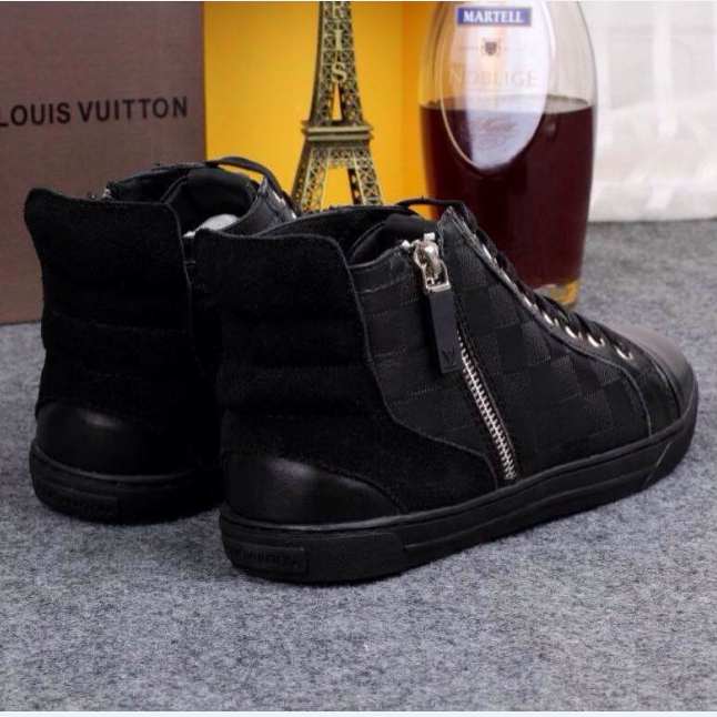 2015 louis vuitton men High-top casual shoes