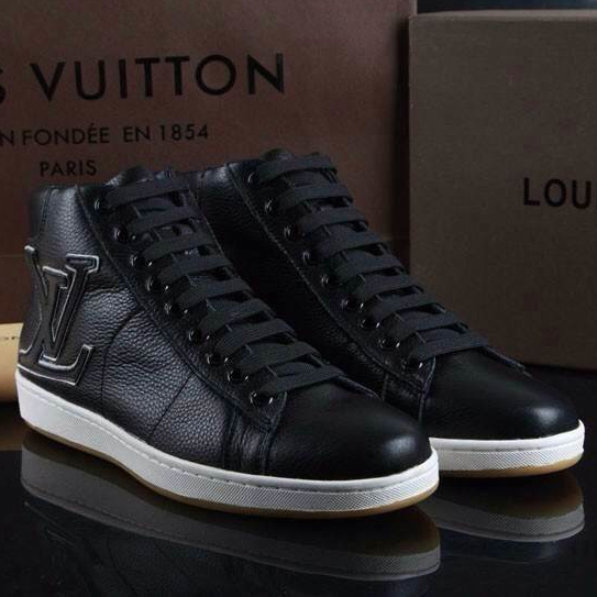 2015 louis vuitton men High-top casual shoes